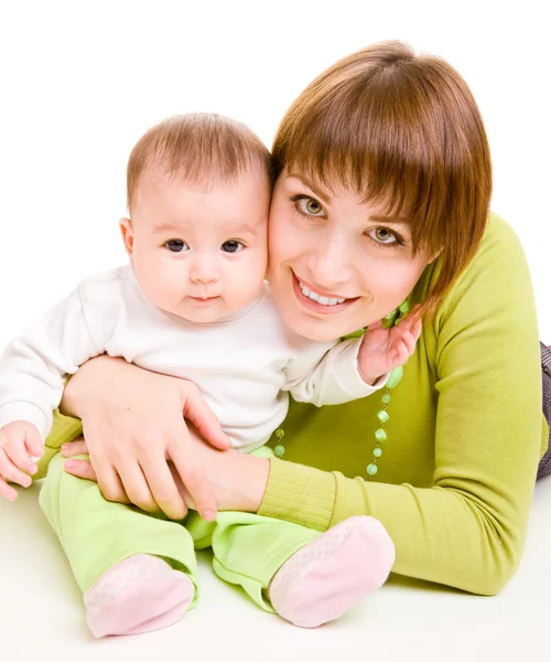 Mother embracing infant — Stock Photo, Image