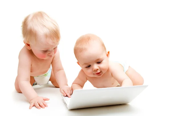 Bilgisayar bebekler — Stok fotoğraf
