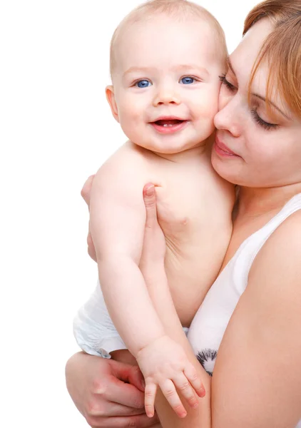 Малыш и его мать — стоковое фото