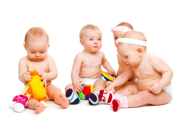 Bebês brincando — Fotografia de Stock