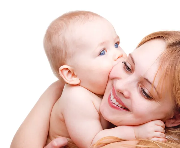 Bebé besar madre — Foto de Stock