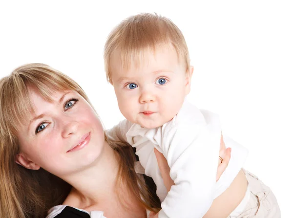 Happy mother and baby — Stock Photo, Image