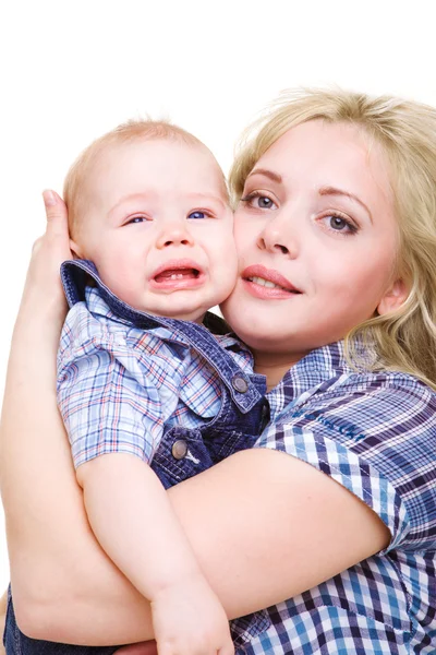 Kadın holding oğlu — Stok fotoğraf