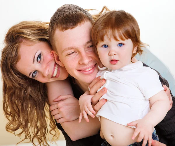 Ouders en hun baby — Stockfoto