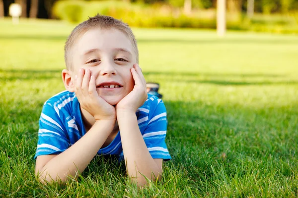 Boy laughing — Stock Photo, Image