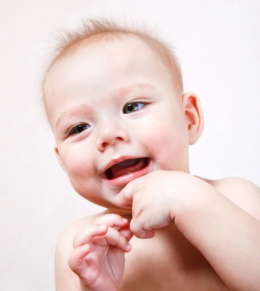 Laughing baby — Stockfoto