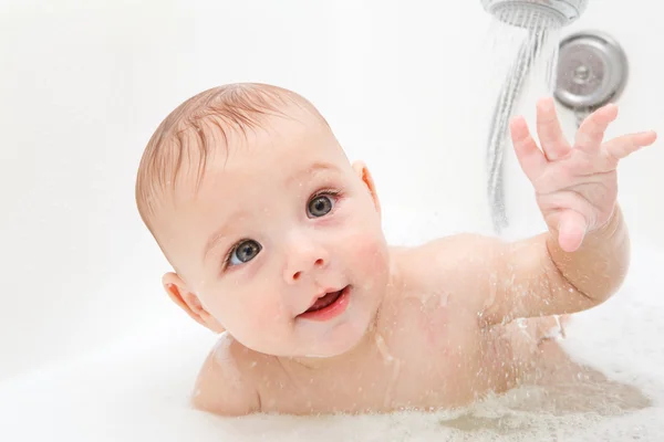 Λήψη μπάνιο μωρού — Φωτογραφία Αρχείου