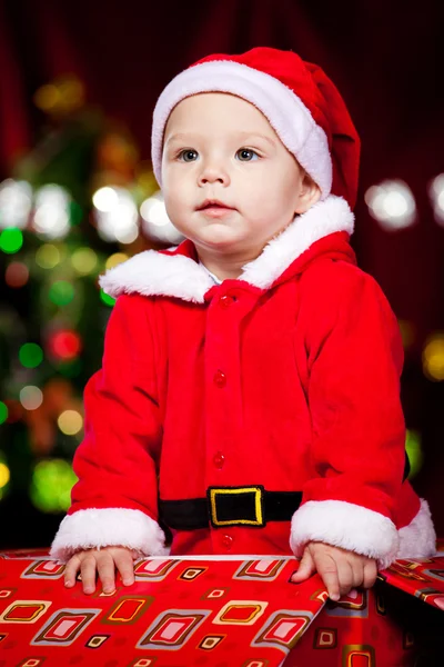 Portrait of a Christmas baby — Stock Photo, Image