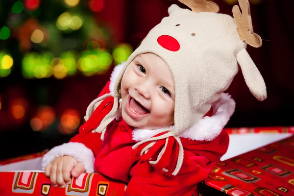 Cheerful Santa helper — Stock Photo, Image