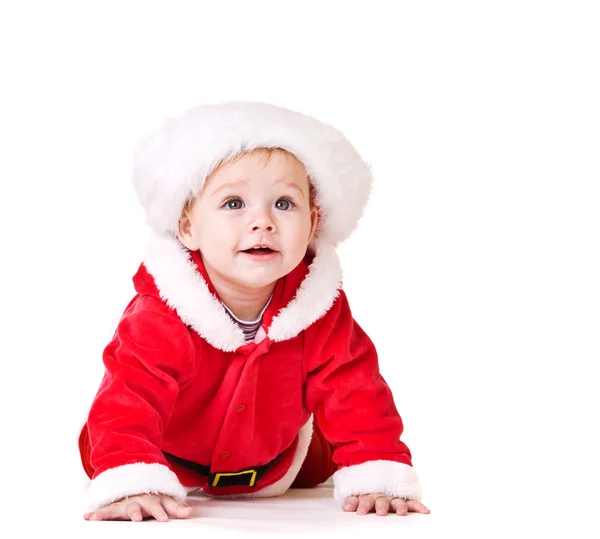 Bebê em Santa Costume — Fotografia de Stock