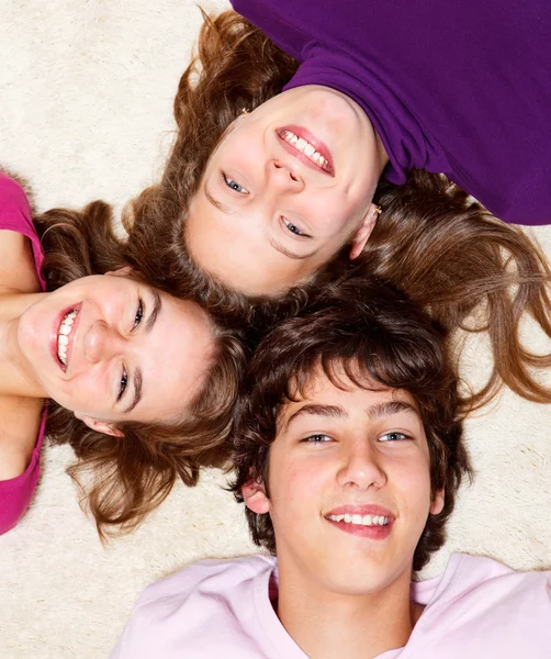 Cheerful teenage friends — Stock Photo, Image