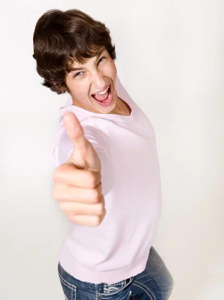 Excited teenager — Stock Photo, Image