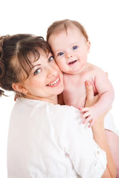 Kadın holding bebek — Stok fotoğraf