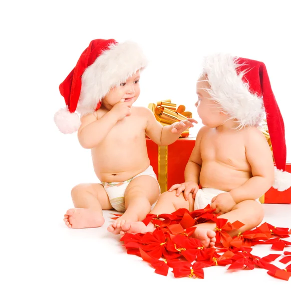 Τα μικρά παιδιά Χριστούγεννα Royalty Free Φωτογραφίες Αρχείου