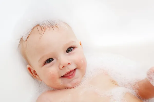 お風呂の赤ちゃん ロイヤリティフリーのストック写真