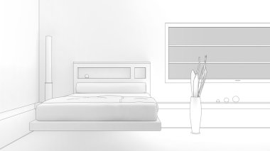 Interior sketch clipart