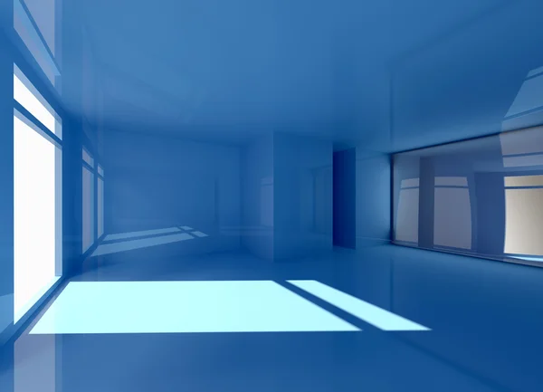 Interior azul — Fotografia de Stock