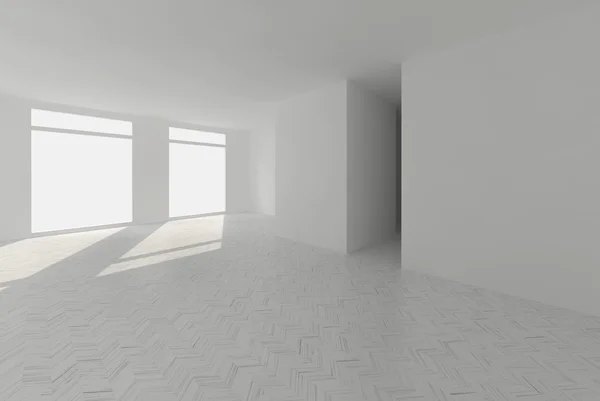 Clear room with parquet — Stock Photo, Image