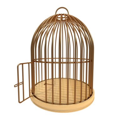 Golden cage clipart