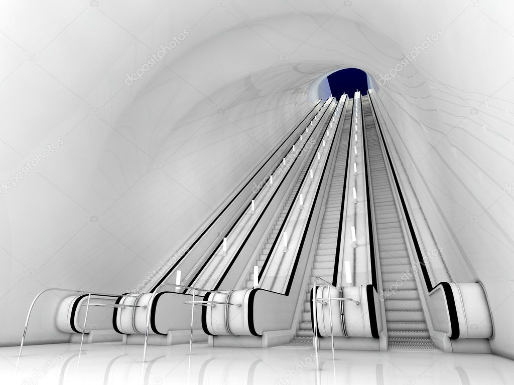 Underground escalator