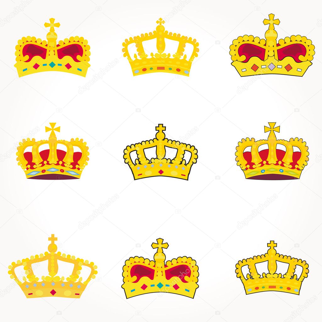 Set of crowns royal Stock Photo by ©alvaroc 5640155