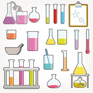 Chemical objects illustration