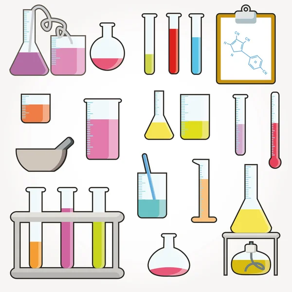 Иллюстрация химических объектов — стоковое фото