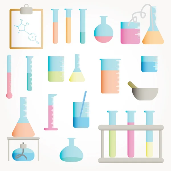 Chemical objects illustration — 图库照片