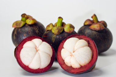 Mangosteen, Isolated clipart