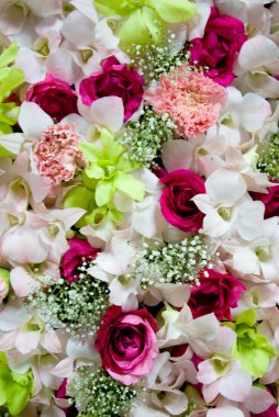 Flower decorative in wedding ceremony clipart