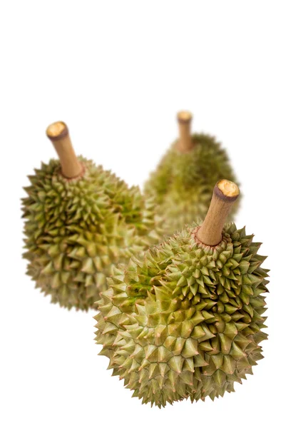 Durian, tajski na białym tle owoc — Zdjęcie stockowe