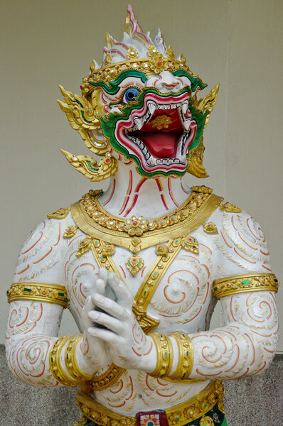 Native Thai style of Hanuman statue