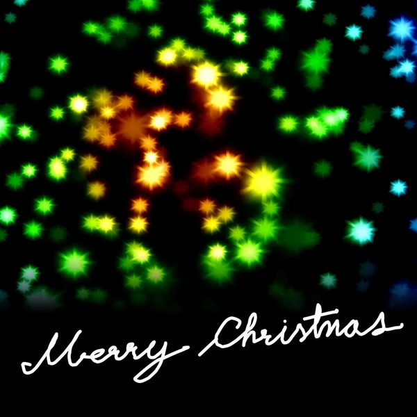 Buon Natale parola con bel sfondo stellato — Foto Stock