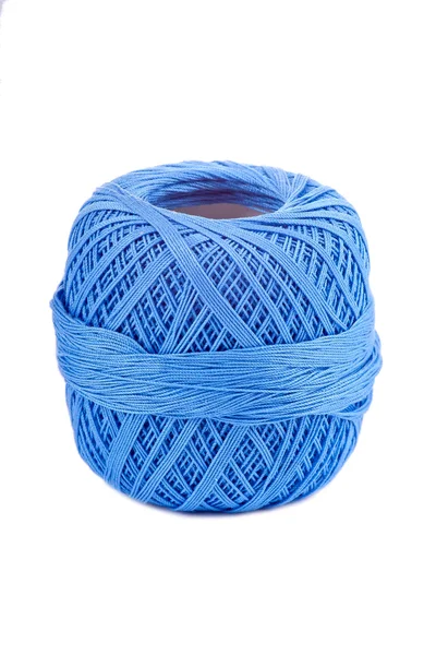 Carretel de algodão azul — Fotografia de Stock