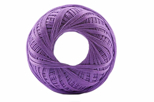 紫棉线轴 — 图库照片