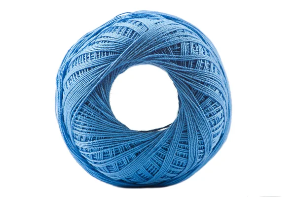 Blaue Baumwollspule — Stockfoto