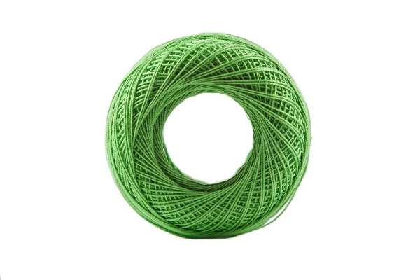 Grüne Baumwollspule — Stockfoto