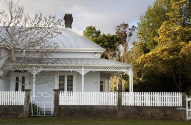 Historic house in Coromandel clipart