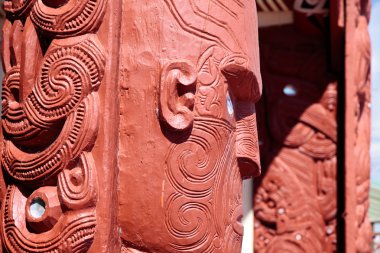 Rotorua Maori heykeli