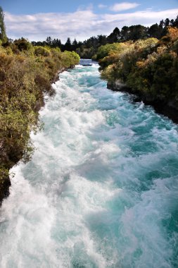 Huka falls yakınındaki taupo