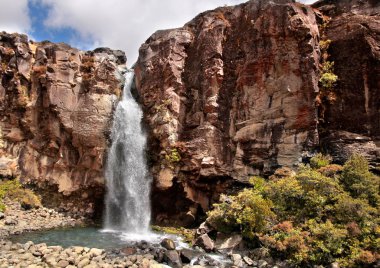 Waterfall in Tongariro National Park clipart