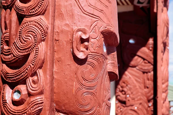 stock image Maori statue in Rotorua