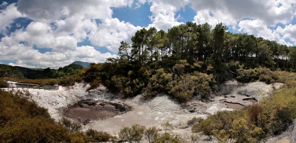 Геотермальная зона Вай-о-Тапу — стоковое фото