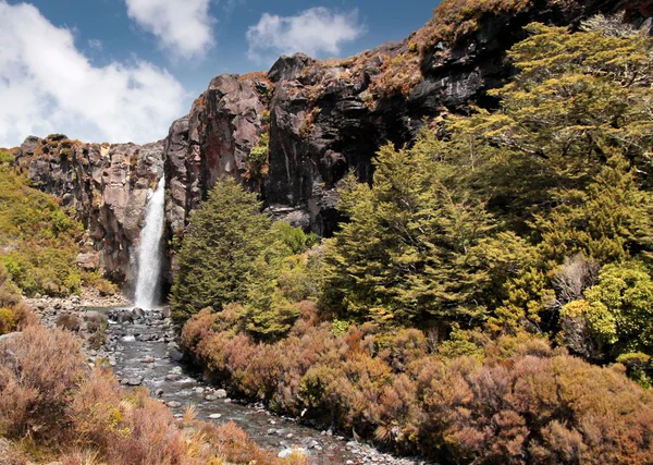 Wodospad w Parku Narodowego tongariro — Zdjęcie stockowe