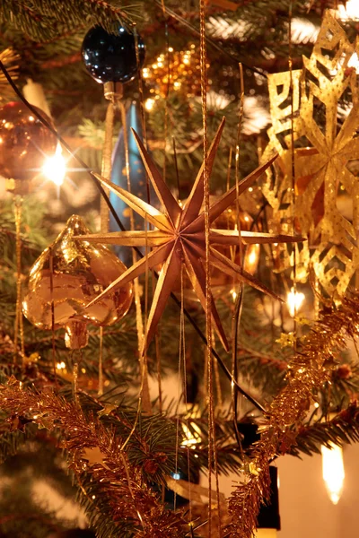 Dekoration på julgran — Stockfoto