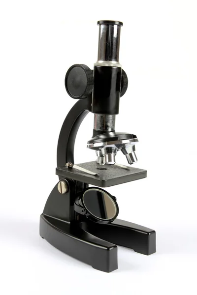 Microscope on white — Stock Photo, Image