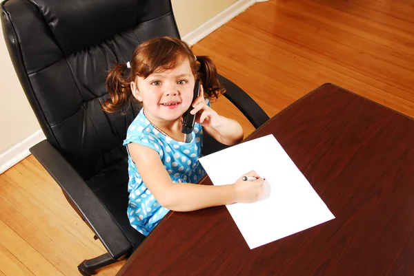 Young girl on the telephone — Stock Photo, Image