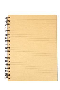 Brown notebook clipart