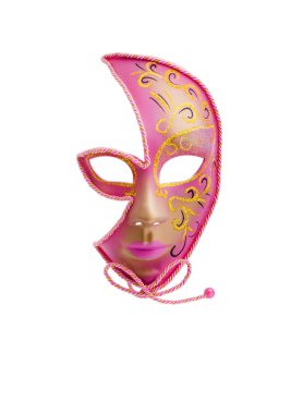 pembe maske izole