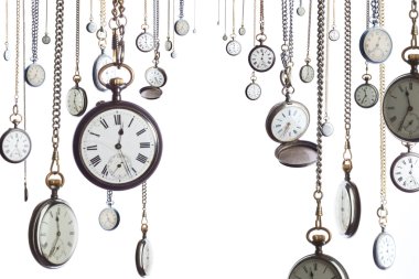 Many pocket watches clipart